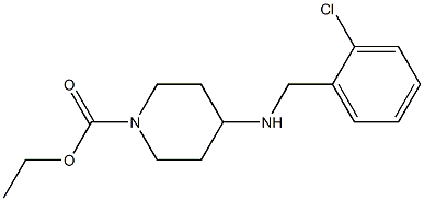 ethyl 4-{[(2-chlorophenyl)methyl]amino}piperidine-1-carboxylate 구조식 이미지