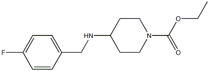 ethyl 4-{[(4-fluorophenyl)methyl]amino}piperidine-1-carboxylate 구조식 이미지