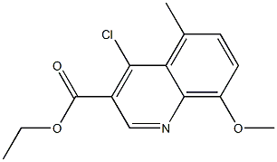 ethyl 4-chloro-8-methoxy-5-methylquinoline-3-carboxylate 구조식 이미지