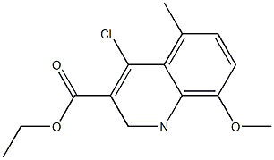 ethyl 4-chloro-8-methoxy-5-methylquinoline-3-carboxylate Structure