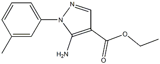 ethyl 5-amino-1-(3-methylphenyl)-1H-pyrazole-4-carboxylate Structure