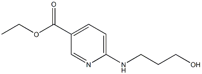 ethyl 6-[(3-hydroxypropyl)amino]pyridine-3-carboxylate 구조식 이미지