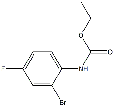 ethyl N-(2-bromo-4-fluorophenyl)carbamate 구조식 이미지