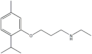 ethyl({3-[5-methyl-2-(propan-2-yl)phenoxy]propyl})amine 구조식 이미지