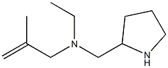 ethyl(2-methylprop-2-en-1-yl)(pyrrolidin-2-ylmethyl)amine 구조식 이미지