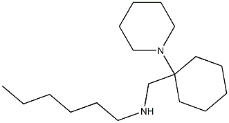 hexyl({[1-(piperidin-1-yl)cyclohexyl]methyl})amine 구조식 이미지