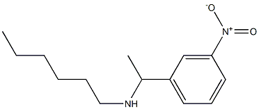 hexyl[1-(3-nitrophenyl)ethyl]amine Structure