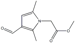 methyl (3-formyl-2,5-dimethyl-1H-pyrrol-1-yl)acetate Structure