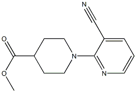 methyl 1-(3-cyanopyridin-2-yl)piperidine-4-carboxylate 구조식 이미지