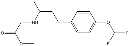methyl 2-({4-[4-(difluoromethoxy)phenyl]butan-2-yl}amino)acetate Structure