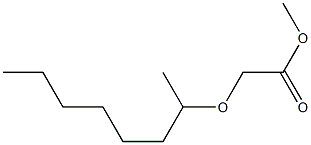 methyl 2-(octan-2-yloxy)acetate Structure