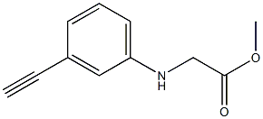 methyl 2-[(3-ethynylphenyl)amino]acetate Structure