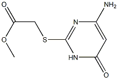 methyl 2-[(4-amino-6-oxo-1,6-dihydropyrimidin-2-yl)sulfanyl]acetate 구조식 이미지