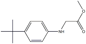 methyl 2-[(4-tert-butylphenyl)amino]acetate 구조식 이미지