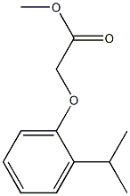 methyl 2-[2-(propan-2-yl)phenoxy]acetate Structure