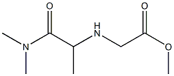 methyl 2-{[1-(dimethylcarbamoyl)ethyl]amino}acetate 구조식 이미지