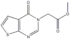 methyl 2-{4-oxo-3H,4H-thieno[2,3-d]pyrimidin-3-yl}acetate Structure