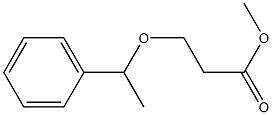 methyl 3-(1-phenylethoxy)propanoate Structure