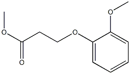 methyl 3-(2-methoxyphenoxy)propanoate 구조식 이미지