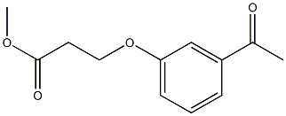 methyl 3-(3-acetylphenoxy)propanoate Structure