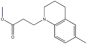 methyl 3-(6-methyl-1,2,3,4-tetrahydroquinolin-1-yl)propanoate Structure