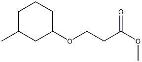 methyl 3-[(3-methylcyclohexyl)oxy]propanoate 구조식 이미지