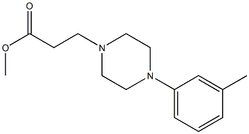 methyl 3-[4-(3-methylphenyl)piperazin-1-yl]propanoate 구조식 이미지