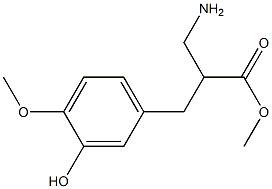 methyl 3-amino-2-[(3-hydroxy-4-methoxyphenyl)methyl]propanoate Structure