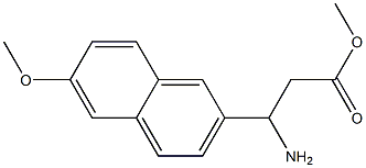 methyl 3-amino-3-(6-methoxynaphthalen-2-yl)propanoate 구조식 이미지