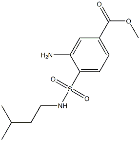 methyl 3-amino-4-[(3-methylbutyl)sulfamoyl]benzoate 구조식 이미지