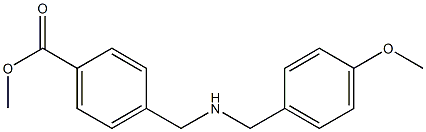 methyl 4-({[(4-methoxyphenyl)methyl]amino}methyl)benzoate 구조식 이미지