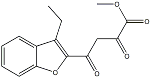 methyl 4-(3-ethyl-1-benzofuran-2-yl)-2,4-dioxobutanoate Structure