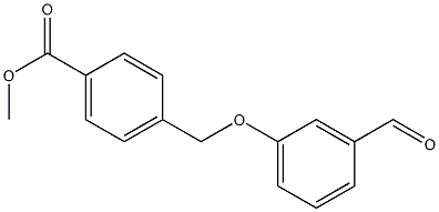methyl 4-(3-formylphenoxymethyl)benzoate 구조식 이미지