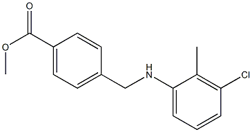 methyl 4-{[(3-chloro-2-methylphenyl)amino]methyl}benzoate 구조식 이미지