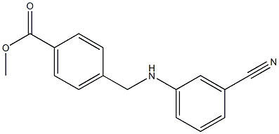 methyl 4-{[(3-cyanophenyl)amino]methyl}benzoate Structure