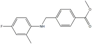 methyl 4-{[(4-fluoro-2-methylphenyl)amino]methyl}benzoate Structure