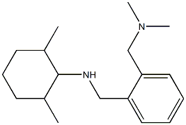 N-({2-[(dimethylamino)methyl]phenyl}methyl)-2,6-dimethylcyclohexan-1-amine 구조식 이미지