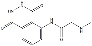 N-(1,4-dioxo-1,2,3,4-tetrahydrophthalazin-5-yl)-2-(methylamino)acetamide 구조식 이미지