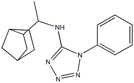 N-(1-{bicyclo[2.2.1]heptan-2-yl}ethyl)-1-phenyl-1H-1,2,3,4-tetrazol-5-amine Structure