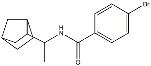 N-(1-{bicyclo[2.2.1]heptan-2-yl}ethyl)-4-bromobenzamide Structure