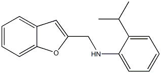 N-(1-benzofuran-2-ylmethyl)-2-(propan-2-yl)aniline 구조식 이미지