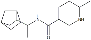 N-(1-bicyclo[2.2.1]hept-2-ylethyl)-6-methylpiperidine-3-carboxamide 구조식 이미지