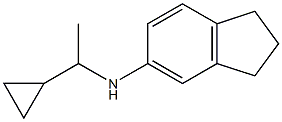 N-(1-cyclopropylethyl)-2,3-dihydro-1H-inden-5-amine 구조식 이미지