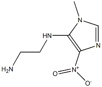 N-(1-methyl-4-nitro-1H-imidazol-5-yl)ethane-1,2-diamine 구조식 이미지