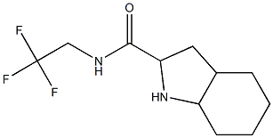 N-(2,2,2-trifluoroethyl)octahydro-1H-indole-2-carboxamide 구조식 이미지