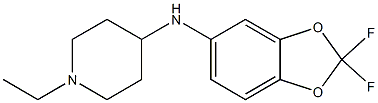 N-(2,2-difluoro-2H-1,3-benzodioxol-5-yl)-1-ethylpiperidin-4-amine Structure