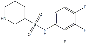 N-(2,3,4-trifluorophenyl)piperidine-3-sulfonamide Structure