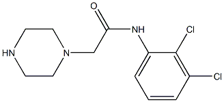 N-(2,3-dichlorophenyl)-2-(piperazin-1-yl)acetamide 구조식 이미지