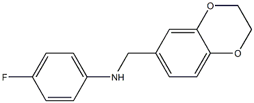 N-(2,3-dihydro-1,4-benzodioxin-6-ylmethyl)-4-fluoroaniline 구조식 이미지