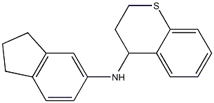 N-(2,3-dihydro-1H-inden-5-yl)-3,4-dihydro-2H-1-benzothiopyran-4-amine Structure